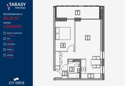 Mieszkanie w inwestycji: Tarasy Sobieskiego