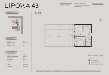 Mieszkanie w inwestycji: Lipowa 43