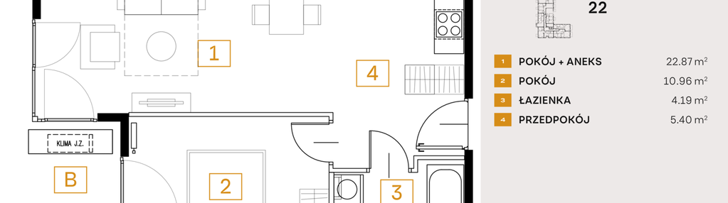 Mieszkanie w inwestycji: Osiedle Fi bud. 22, 24