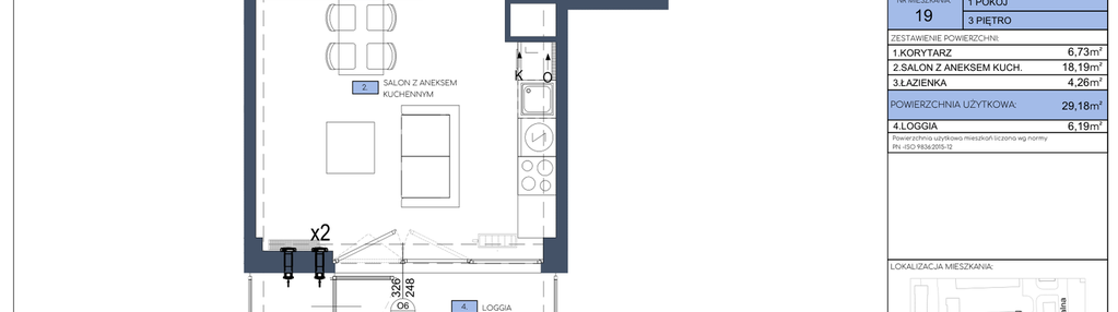 Mieszkanie w inwestycji: Apartamenty Jana Pawła 34
