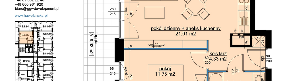Mieszkanie w inwestycji: Osiedle Hawelańska etap III - bud. B