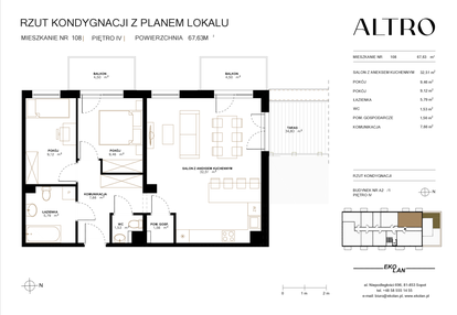 Mieszkanie w inwestycji: Altro A2/1
