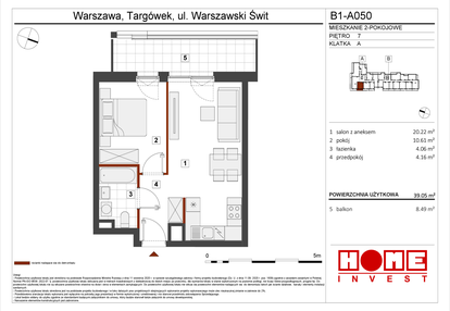 Mieszkanie w inwestycji: Warszawski Świt etap VIII