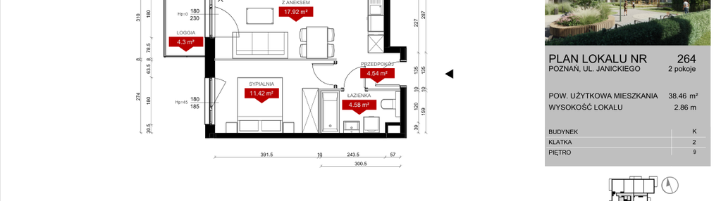 Mieszkanie w inwestycji: Wieża Jeżyce etap V
