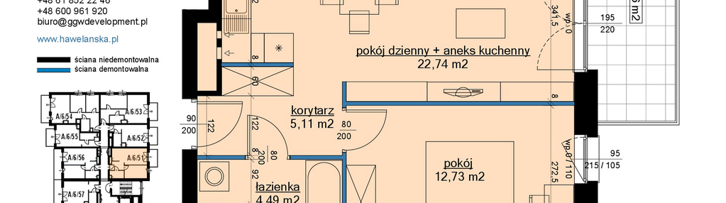 Mieszkanie w inwestycji: Osiedle Hawelańska etap III - bud. A