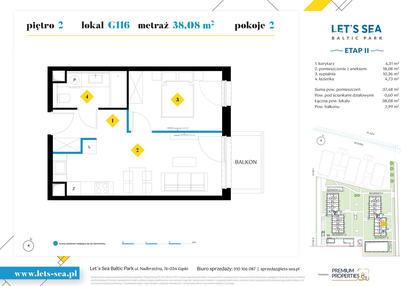 Mieszkanie w inwestycji: Let's Sea Baltic Park II
