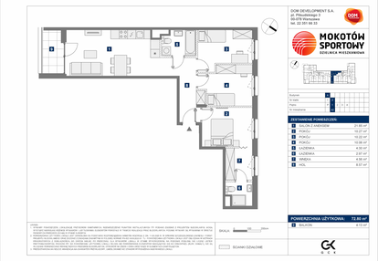 Mieszkanie w inwestycji: Mokotów Sportowy 3.1