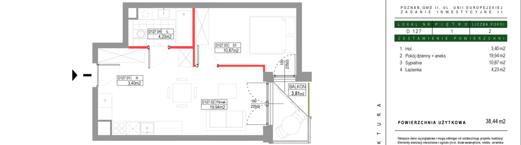 Mieszkanie w inwestycji: Grunwald Między Drzewami etap III