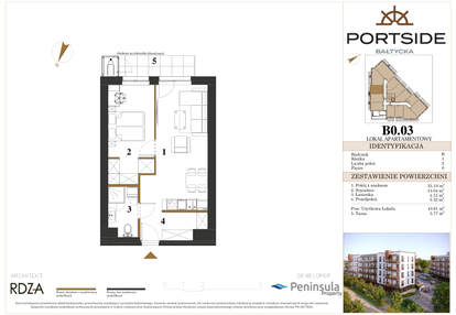 Mieszkanie w inwestycji: Portside Bałtycka