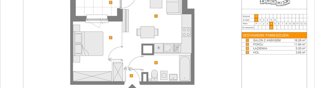 Mieszkanie w inwestycji: Apartamenty Literacka etap 2.2