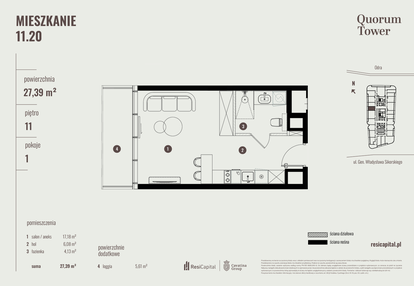 Mieszkanie w inwestycji: Quorum Tower