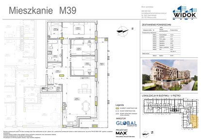 Mieszkanie w inwestycji: Apartamenty Widok Włoszczowa