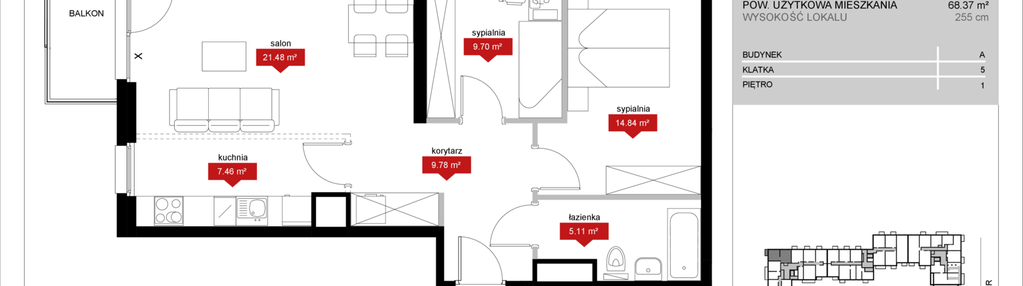 Mieszkanie w inwestycji: Atrium - Nowy Szczepin