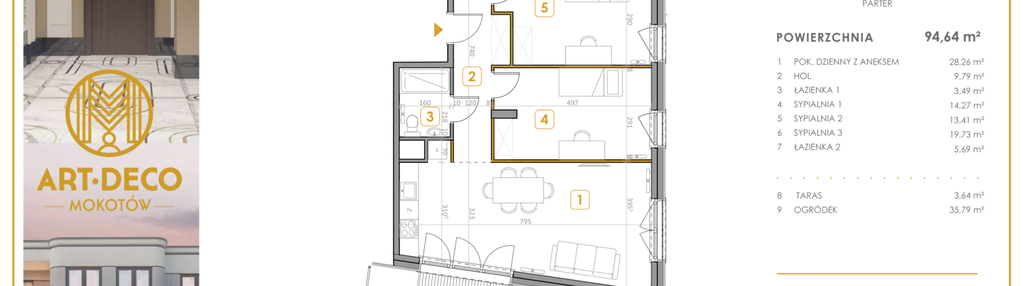 Mieszkanie w inwestycji: Art Deco Mokotów Pola