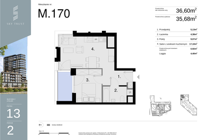 Mieszkanie w inwestycji: Sky Trust etap II