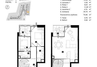 Mieszkanie w inwestycji: Cisha Apartamenty Dziwnów