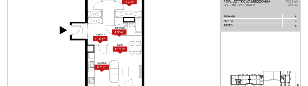 Mieszkanie w inwestycji: Atrium - Nowy Szczepin