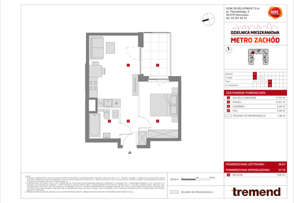 Mieszkanie w inwestycji: Dzielnica Mieszkaniowa Metro Zachód - etap 8.1