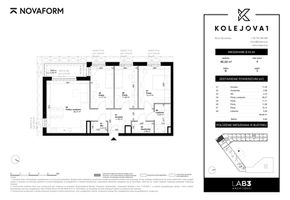 Mieszkanie w inwestycji: Kolejova 1