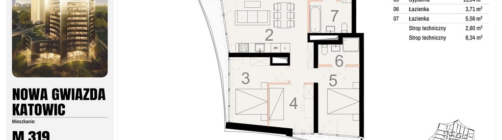 Mieszkanie w inwestycji: Nowa Gwiazda