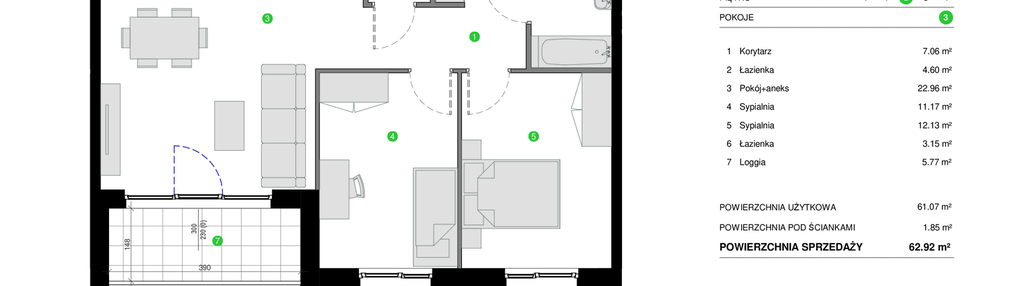 Mieszkanie w inwestycji: Oxygen Park etap III