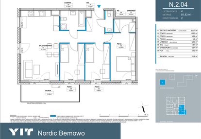 Mieszkanie w inwestycji: Nordic Bemowo - etap III