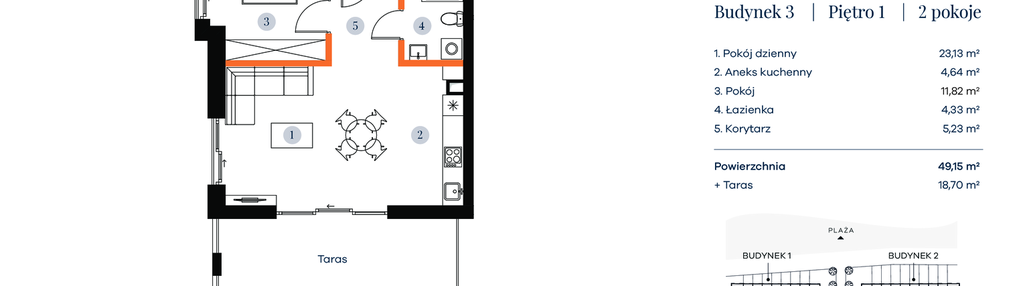 Mieszkanie w inwestycji: Apartamenty Marina Rogowo