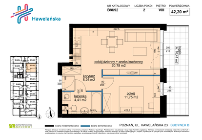 Mieszkanie w inwestycji: Osiedle Hawelańska etap III - bud. B