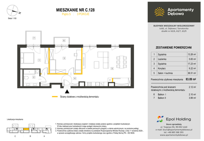 Mieszkanie w inwestycji: Apartamenty Dębowa