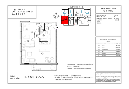 Mieszkanie w inwestycji: Osiedle Barczewski Dwór etap III