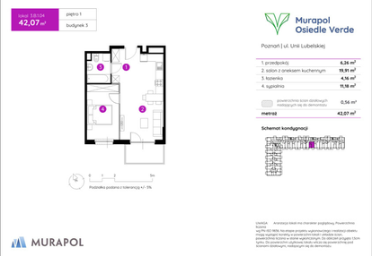 Mieszkanie w inwestycji: Murapol Osiedle Verde bud. 3