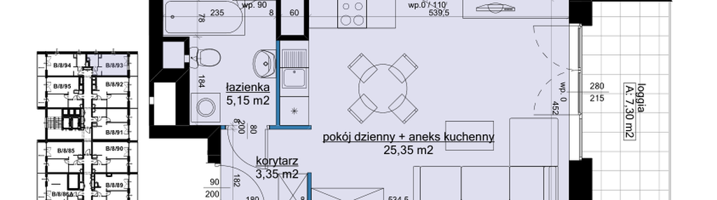 Mieszkanie w inwestycji: Osiedle Hawelańska etap III - bud. B