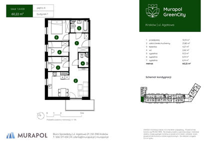 Mieszkanie w inwestycji: Murapol GreenCity bud. 1