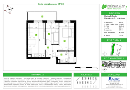 Mieszkanie w inwestycji: Osiedle Parkowe Aleje etap II