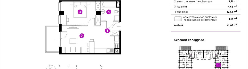 Mieszkanie w inwestycji: Murapol Apartamenty na Wzgórzu - bud. 4 i 5