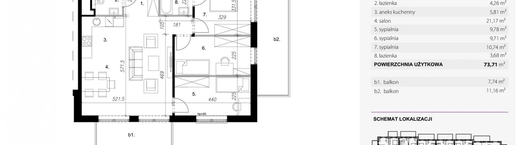 Mieszkanie w inwestycji: Wyspa Solna Etap III, budynek A