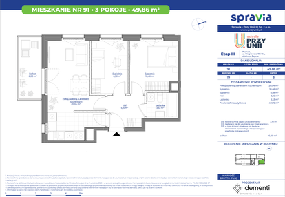 Mieszkanie w inwestycji: Osiedle przy Unii etap III