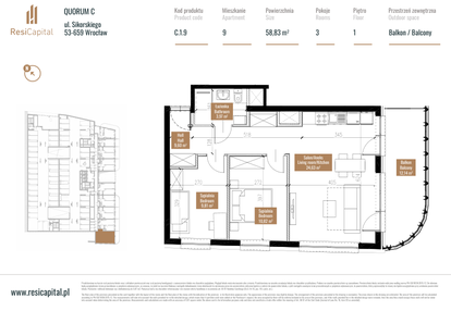 Mieszkanie w inwestycji: Quorum Apartments