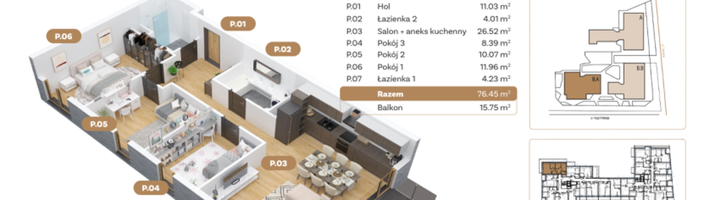 Mieszkanie w inwestycji: Teatralna 3