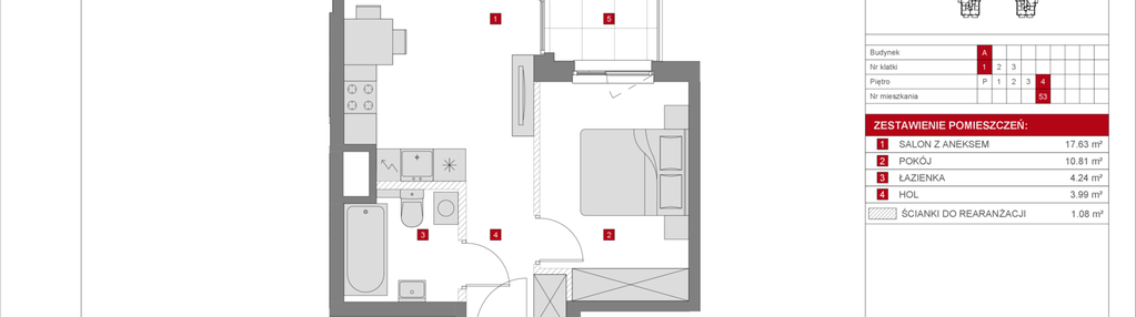 Mieszkanie w inwestycji: Dzielnica Mieszkaniowa Metro Zachód - etap 8.1