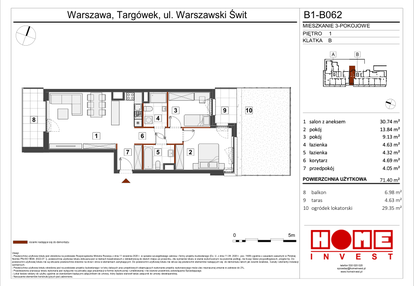 Mieszkanie w inwestycji: Warszawski Świt etap VIII