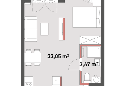 Mieszkanie w inwestycji: Żelazna 54