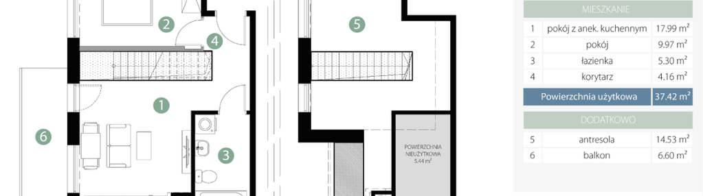 Mieszkanie w inwestycji: Bogatyńska Apartamenty - Etap II