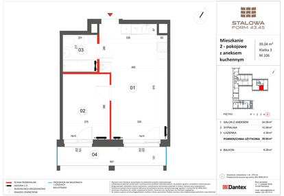 Mieszkanie w inwestycji: Stalowa Form 43.45