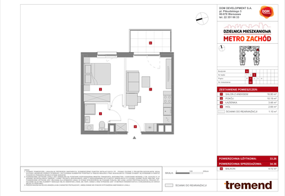 Mieszkanie w inwestycji: Dzielnica Mieszkaniowa Metro Zachód - etap 8