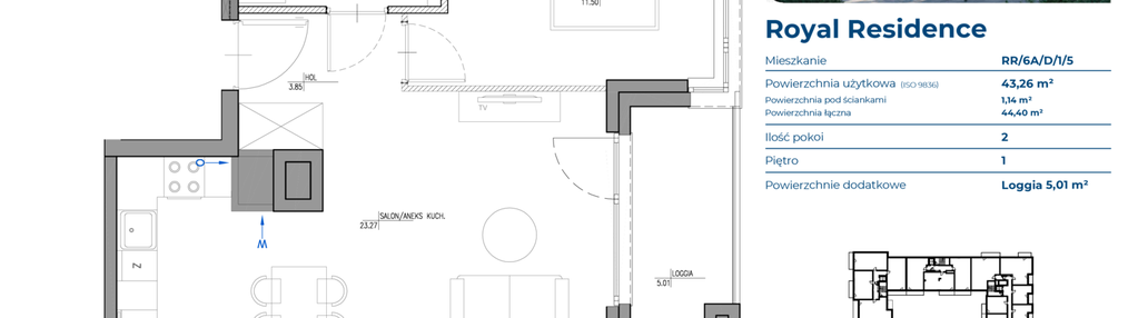 Mieszkanie w inwestycji: Royal Residence 6A