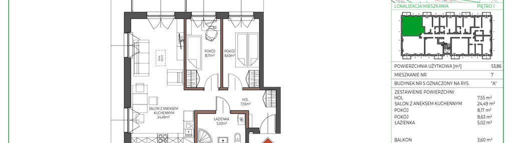 Mieszkanie w inwestycji: Osiedle Polna bud. 5