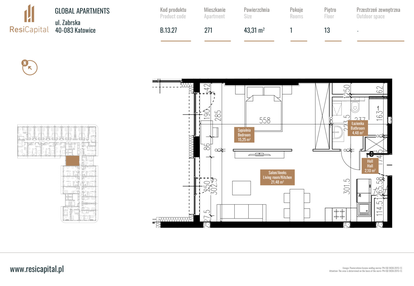 Mieszkanie w inwestycji: Global Apartments