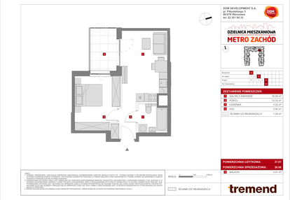 Mieszkanie w inwestycji: Dzielnica Mieszkaniowa Metro Zachód - etap 8