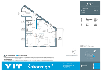 Mieszkanie w inwestycji: Rakoczego 17